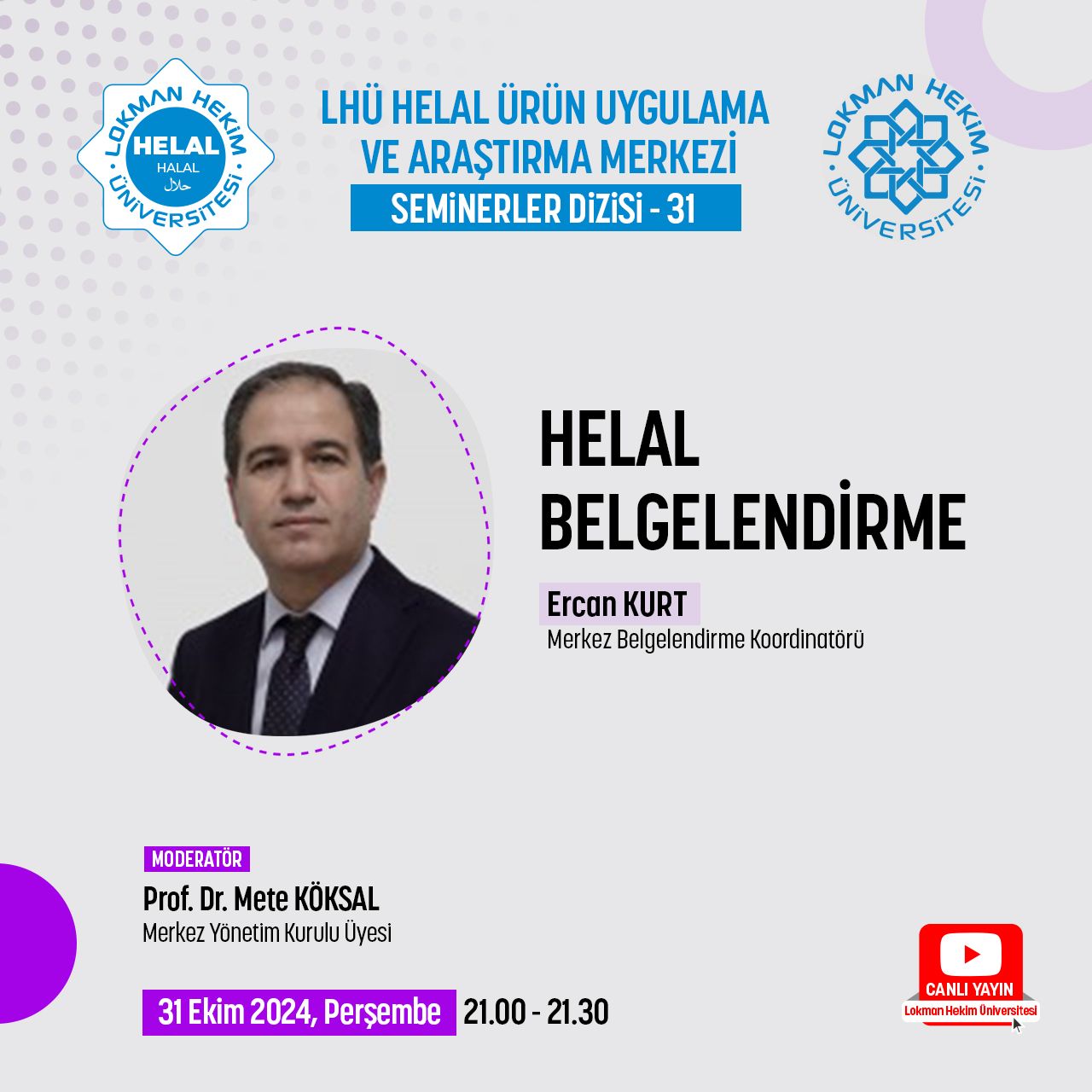 Helal Belgelendirme Lokman Hekim Üniversitesi